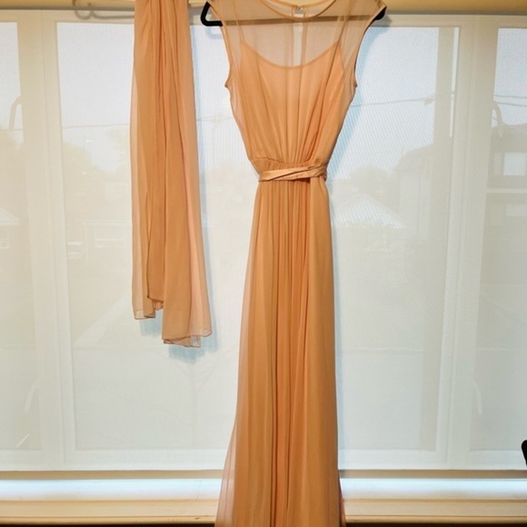 After six bridesmaid dress. size 10. style w8026. cap sleeve w/ matching shawl - Picture 16 of 16